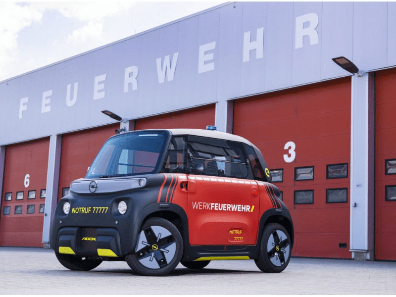 Vermelho, Ágil, Elétrico: Rocks-e de plantão no Corpo de Bombeiros da Fábrica da Opel