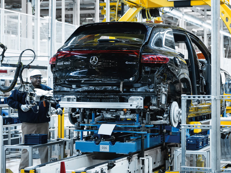 Início da produção do novo EQS SUV na fábrica da Mercedes-Benz em Alabama