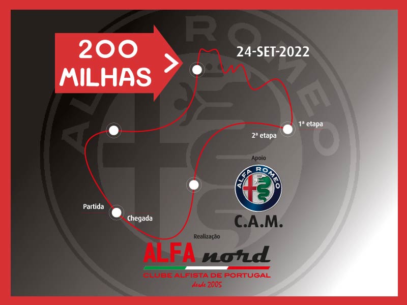 200 Milhas ALFAnord 2022 com o apoio CA.M.