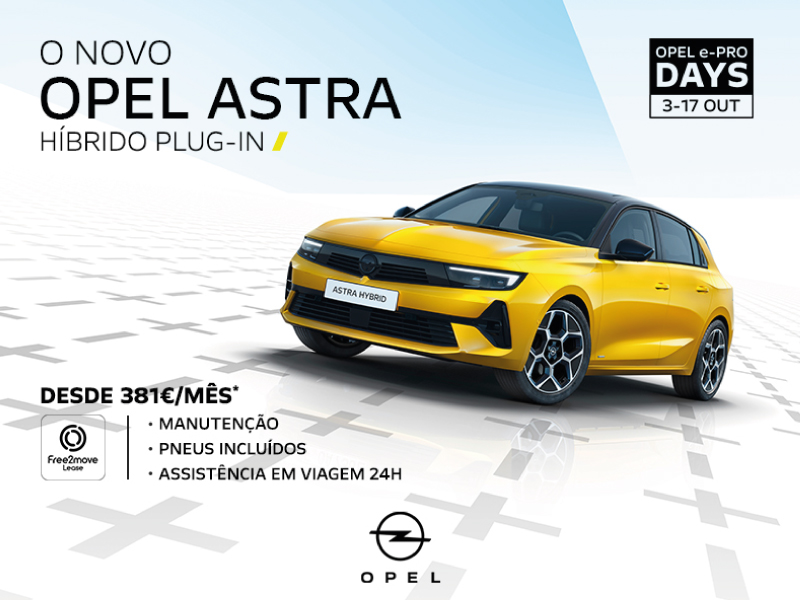 Opel e-PRO Days: duas semanas de condições especiais para acesso ao melhor da tecnologia alemã e da mobilidade elétrica