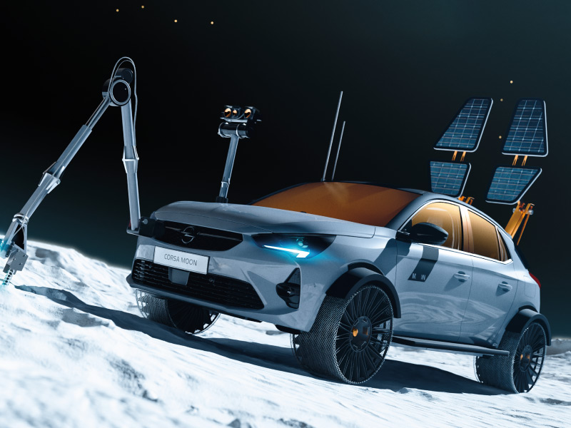Opel revela Corsa Moon II para turismo espacial   