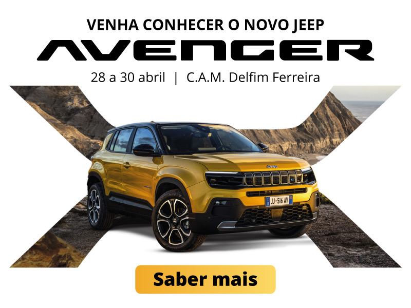 Apresentação do novo Jeep Avenger de 28 a 30 de abril na C.A.M. Porto