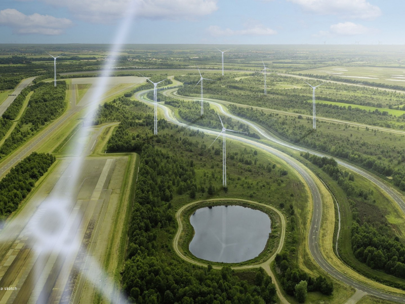 A Mercedes-Benz escolheu a UKA para instalar cerca de 20 geradores eólicos na sua pista de testes na Alemanha 