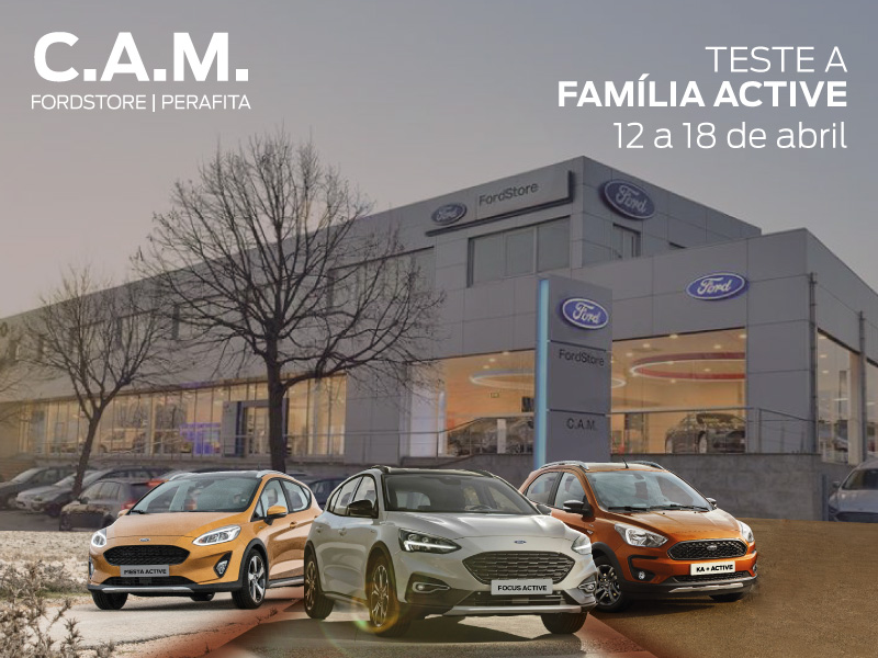 Teste a Família Ford Active na FordStore | Perafita