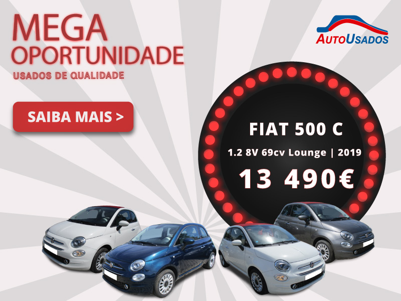 Chegou a Mega Oportunidade da semana: Fiat 500 C 1.2 por 13.490€