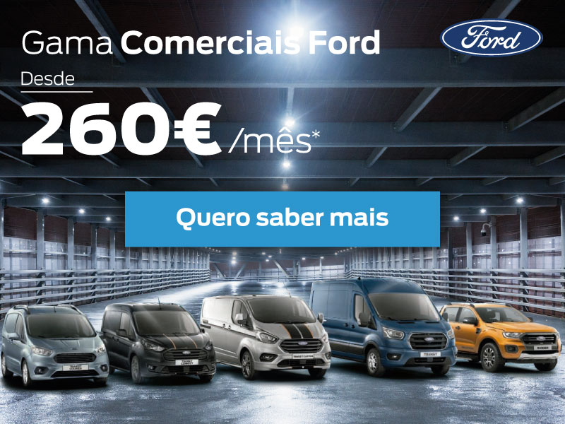 Comerciais FORD desde 260€/mês*