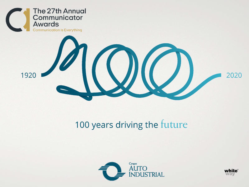 A Marca 100 Anos recebe Communicator Awards