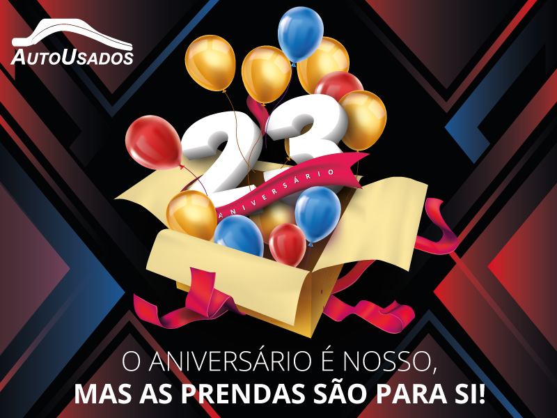 23º Aniversário AutoUsados: Descontos únicos em carros usados