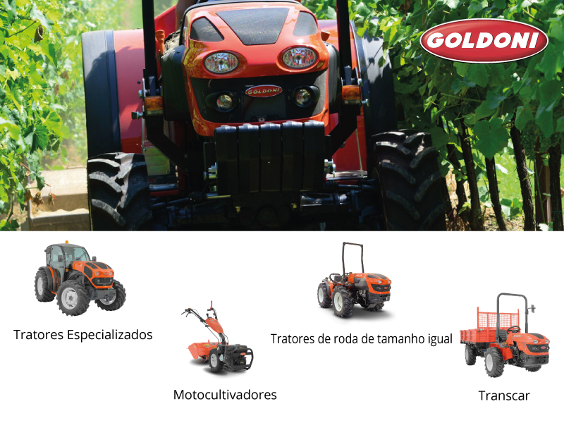 GOLDONI nova marca de Tractores em Portugal com importação exclusiva Sagar, Lda