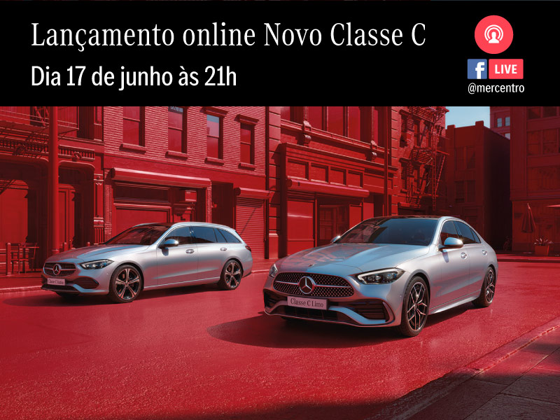 Não perca o lançamento online do novo Mercedes-Benz Classe C | Mercentro