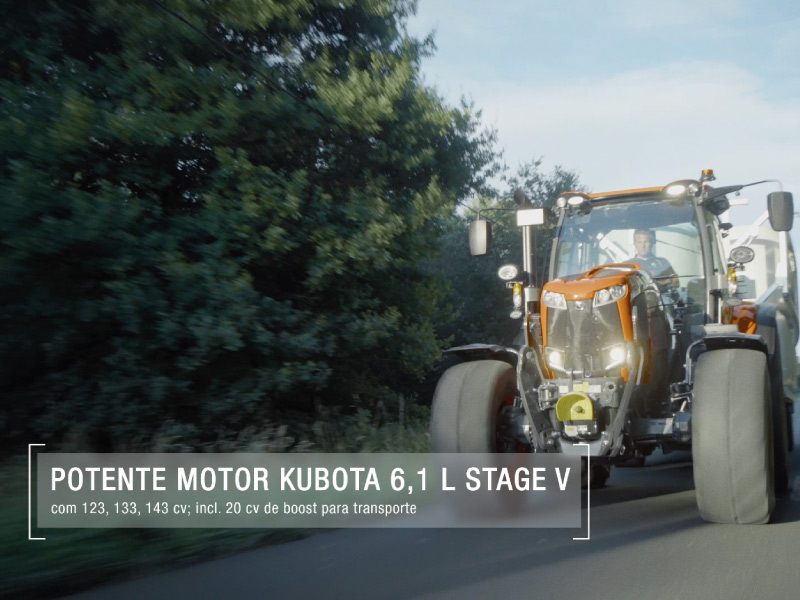 O Kubota M6 é o trator mais versátil da sua gama. 